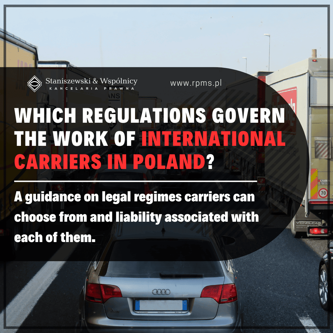What regulations in Poland govern the work of international carriers?
