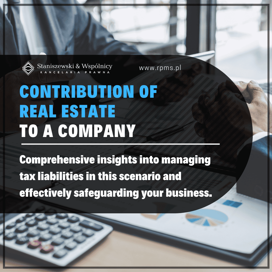 Contribution of real estate to a company